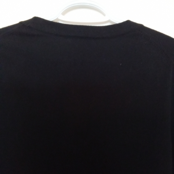 Merona Black Long Sleeve V Neck Boyfriend Cardigan - Picture 8 of 11